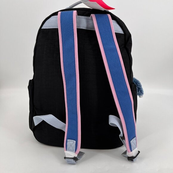 Kipling Seoul Backpack Nylon Iridescent Logo Adjustable Straps Laptop Sleeve - Picture 5 of 15
